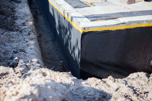 Residential Wet Basement Repair installation at a Clayton, NJ home by SJ Waterproofing Pros